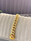Cuban Link Bracelet 15mm: Hand-Set Iced Edition