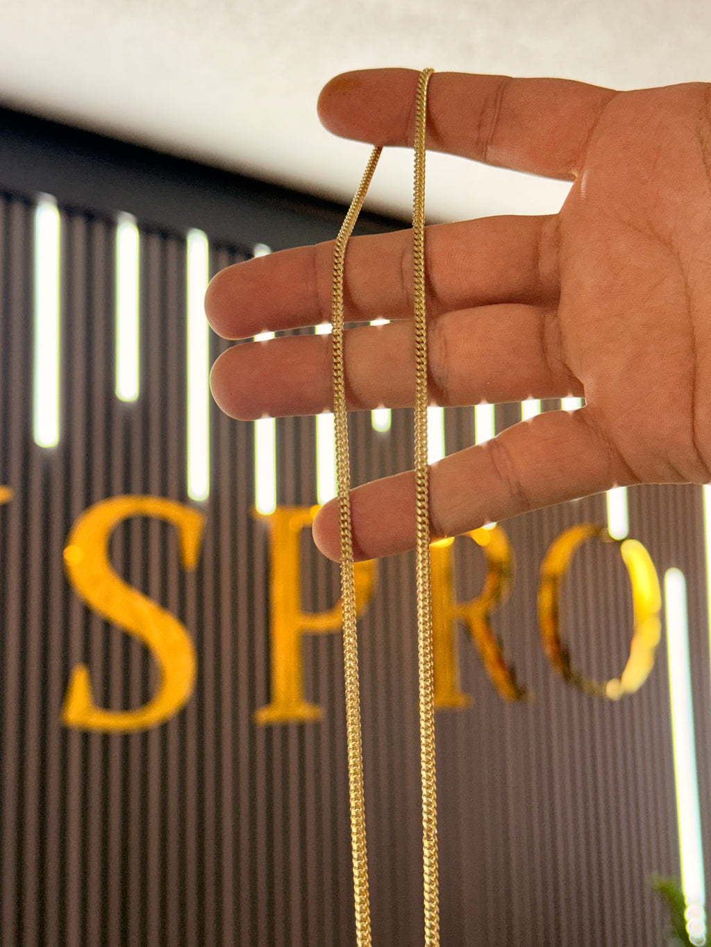 Cubana Sólida 3mm 14k