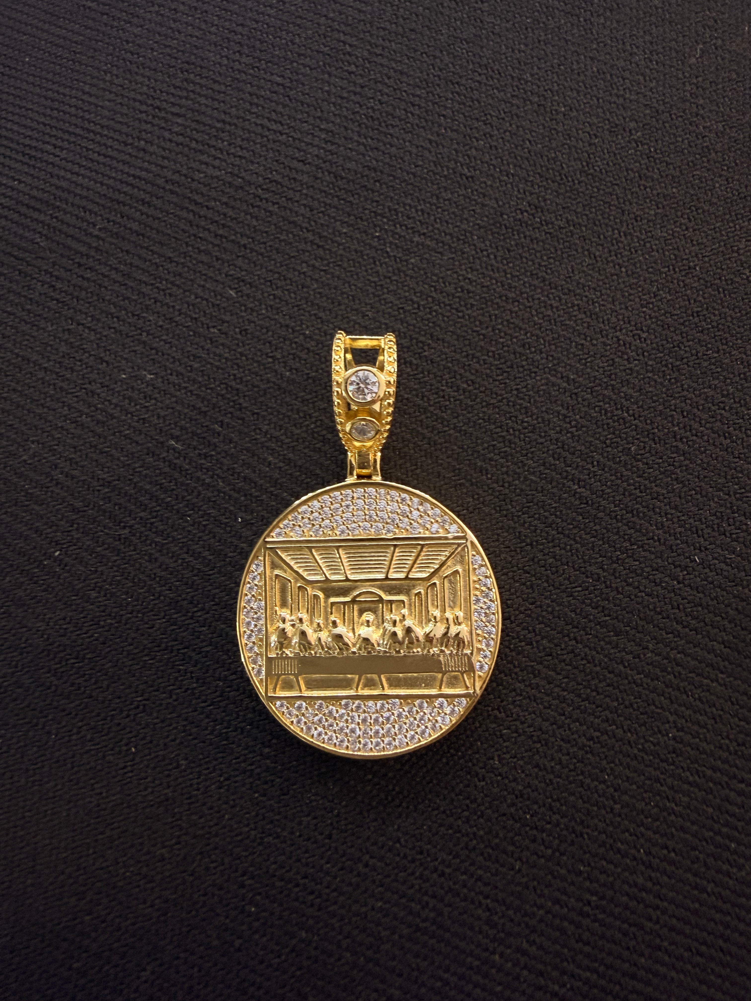 Last Supper Round Medallion
