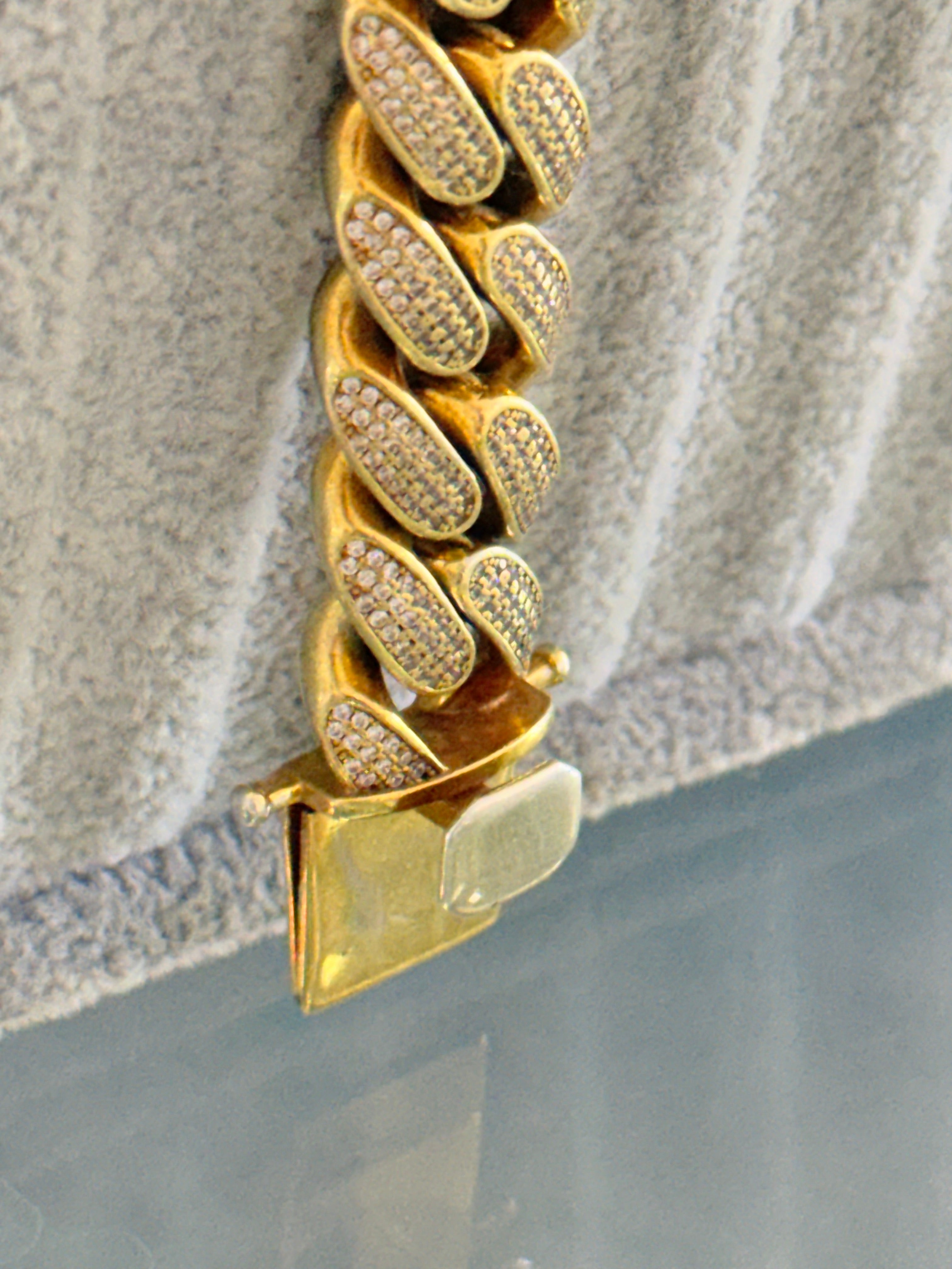 Cuban Link Bracelet 15mm: Hand-Set Iced Edition