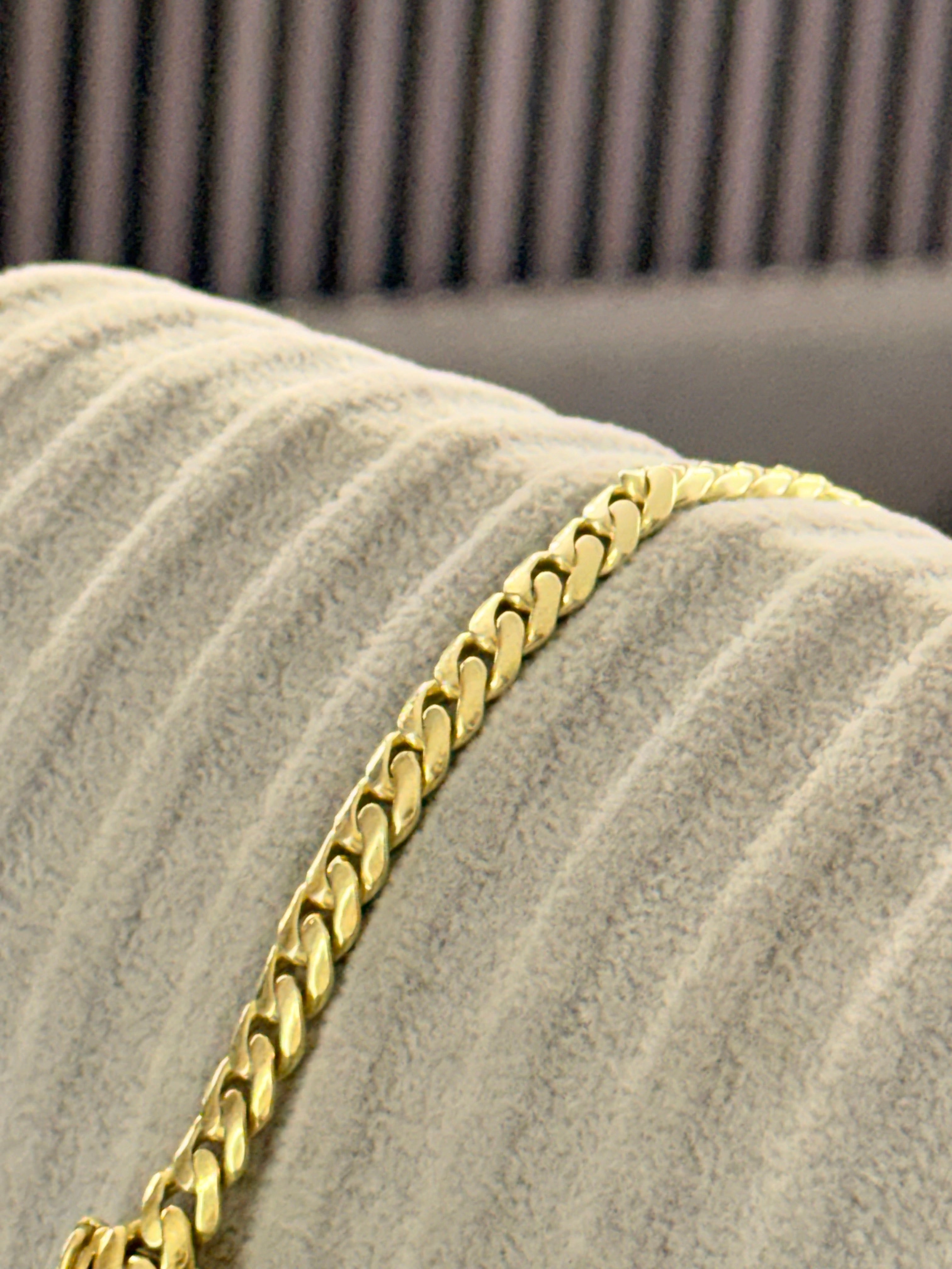 Pulsera Cubana 8mm: Plata Pura