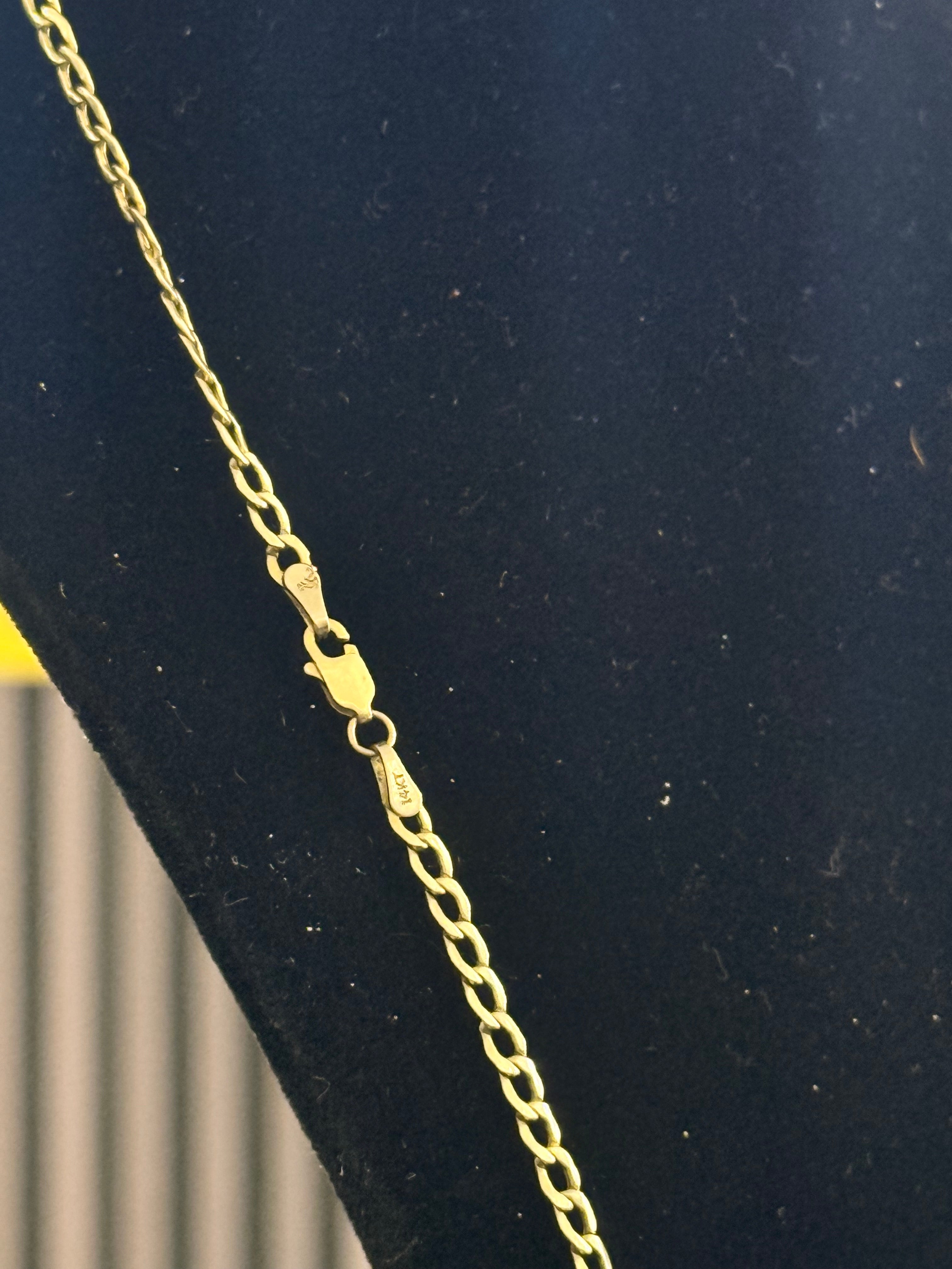 Cubana italiana 3mm 14K
