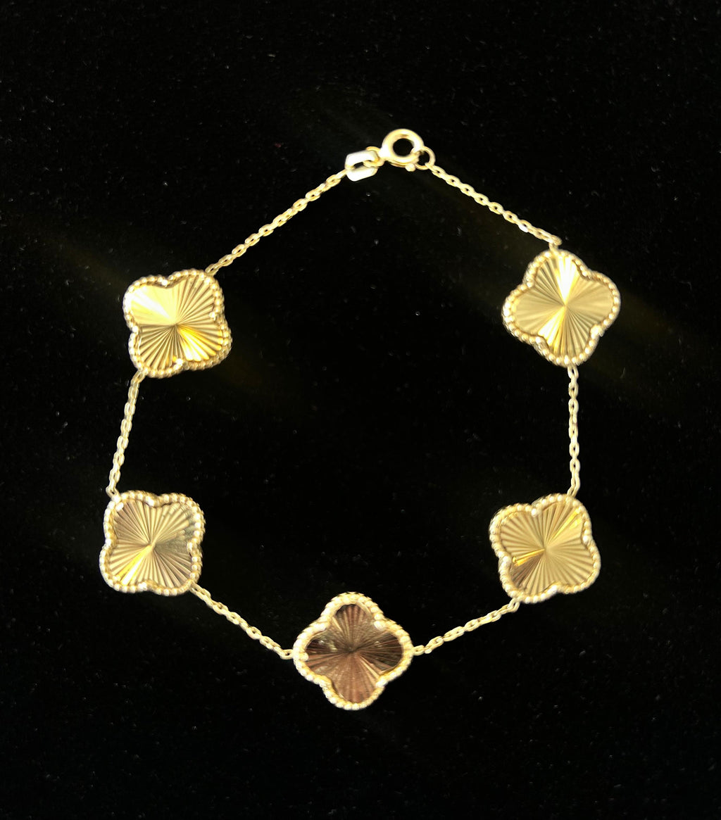 Trebol Bracelet 14K