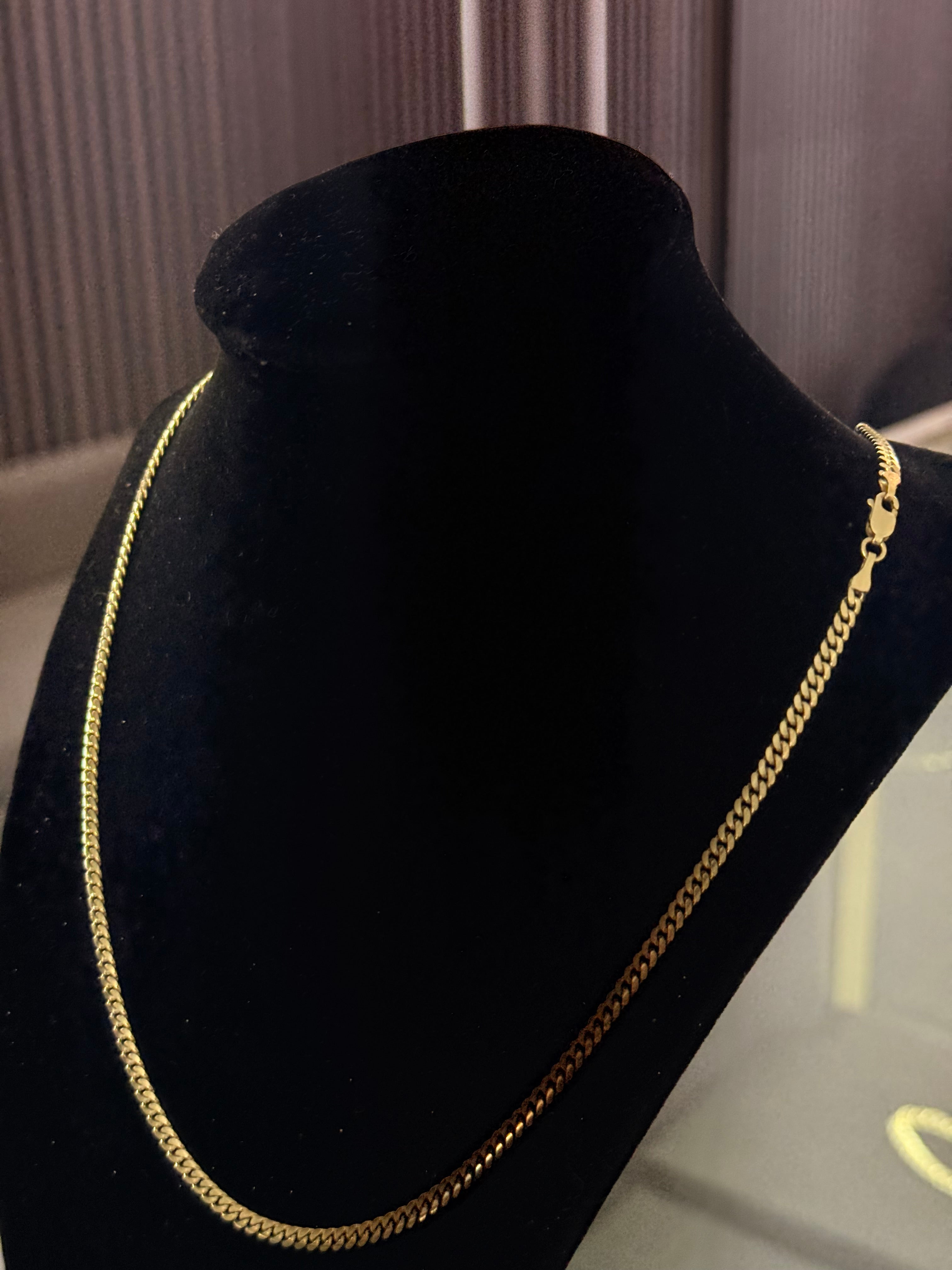 Cubana Sólida 4mm 14k