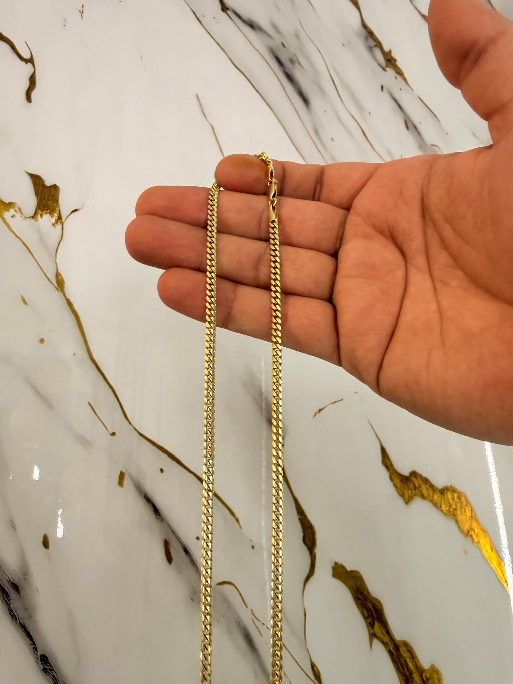 Cubana Sólida 4mm 14k