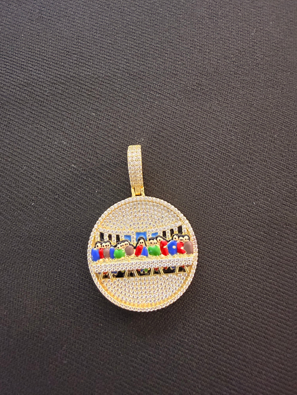Enamel Last Supper "Full Ice" Medallion